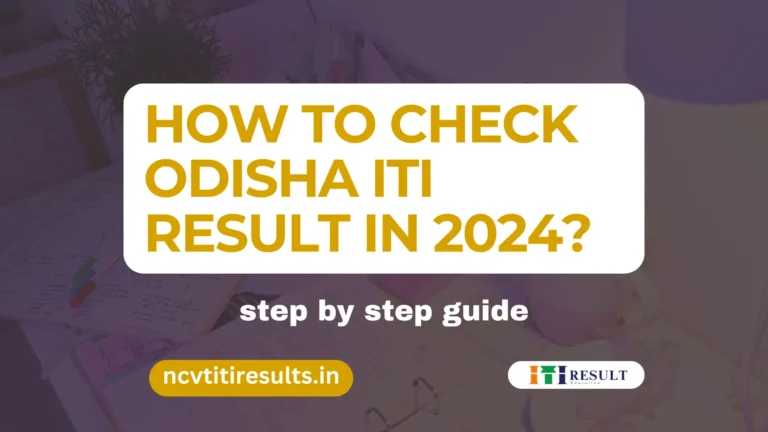 This the Odisha ITI Result Thumbnail